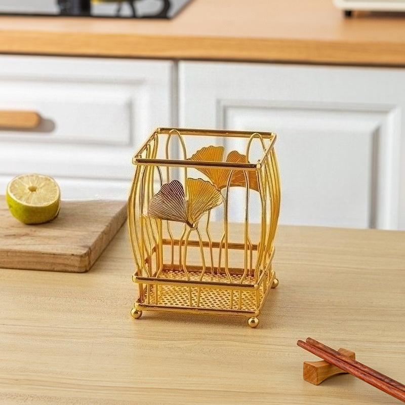 New Multifunctional Storage Cylinder-Iron Art Apricot Leaf Design Pen Holder & Kitchen Knife, Fork, Spoon, and Chopstick Drainer
New Multifunctional Storage Cylinder-Iron Art Apricot Leaf Design Pen Holder & Kitchen Knife, Fork, Spoon, and Chopstick Drainer