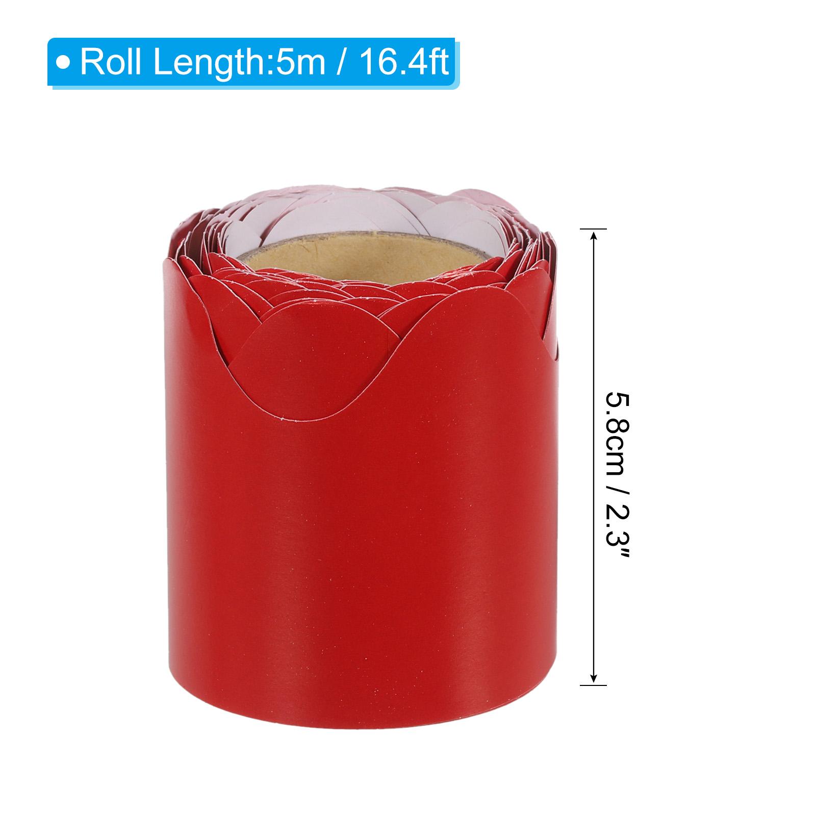 1 Roll 5M Bulletin Board Border Scalloped Trim Strips Office Classroom Wall Decor Corrugated Paper Board Border Decorative Paper червоний
1 Roll 5M Bulletin Board Border Scalloped Trim Strips Office Classroom Wall Decor Corrugated Paper Board Border Decorative Paper червоний