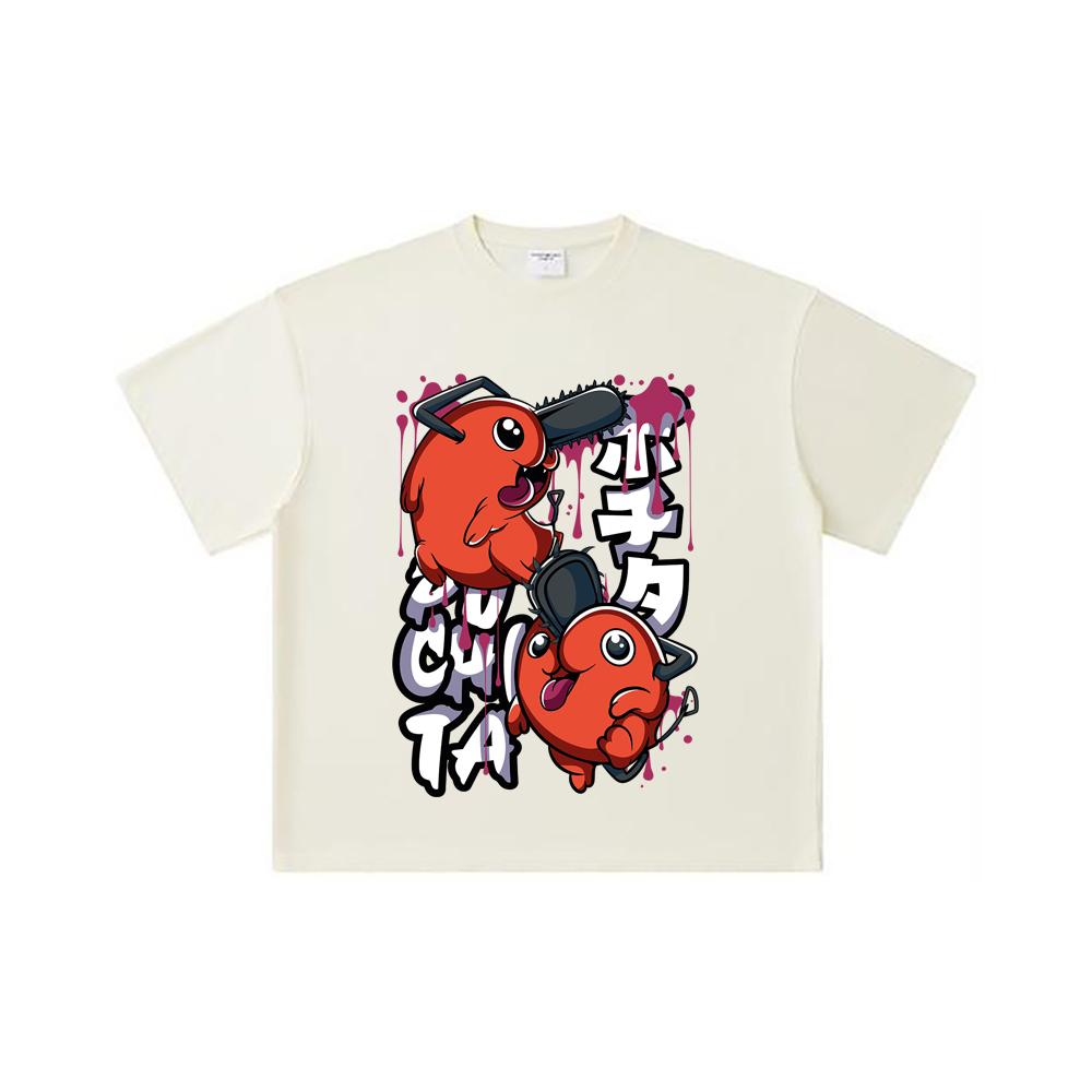 260 GSM Double Yarn 32 Count 100% Cotton Chainsaw Man V37 Pochita Print Unisex Heavy Cotton T Shirt S абрикосовый
260 GSM Double Yarn 32 Count 100% Cotton Chainsaw Man V37 Pochita Print Unisex Heavy Cotton T Shirt S абрикосовый