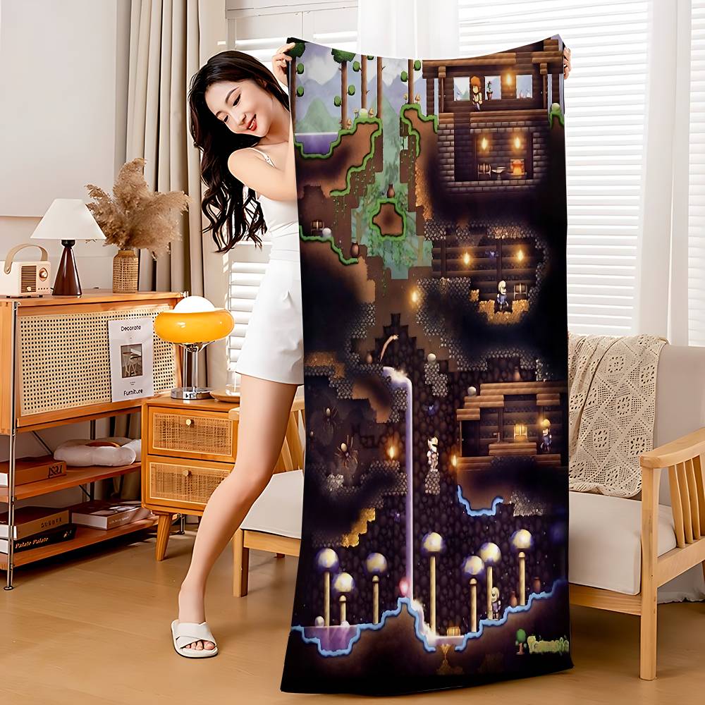 1PC Game T-Terraria Cool Big Microfiber Beach Towels Quick Dry Towel Sand Beach Towels Pool Towel For Travel Swim Pool Yoga W40*H60(CM)
1PC Game T-Terraria Cool Big Microfiber Beach Towels Quick Dry Towel Sand Beach Towels Pool Towel For Travel Swim Pool Yoga W40*H60(CM)