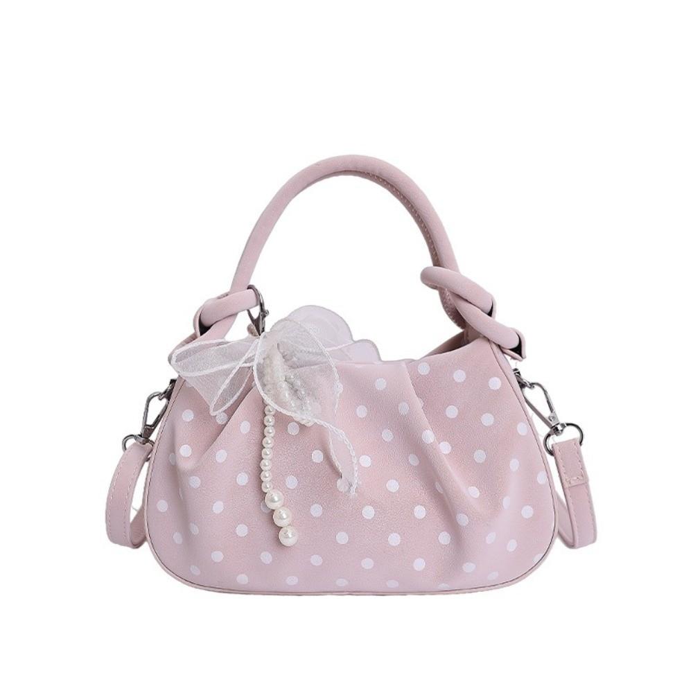 Korean Ins Wrinkled Cloud Bag PU Leather Polka Dot Shoulder Bag Stylish Crossbody Bag Women Use рожевий
Korean Ins Wrinkled Cloud Bag PU Leather Polka Dot Shoulder Bag Stylish Crossbody Bag Women Use рожевий