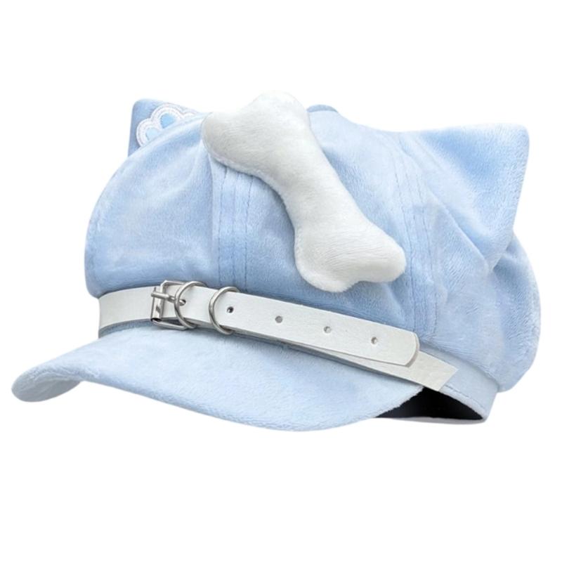 Comfortable Octagonal Hat for Women Girl Cats Ear Beret Hat for Winter Autumn Anime Event 2000s Fashion Head Accessories синій
Comfortable Octagonal Hat for Women Girl Cats Ear Beret Hat for Winter Autumn Anime Event 2000s Fashion Head Accessories синій