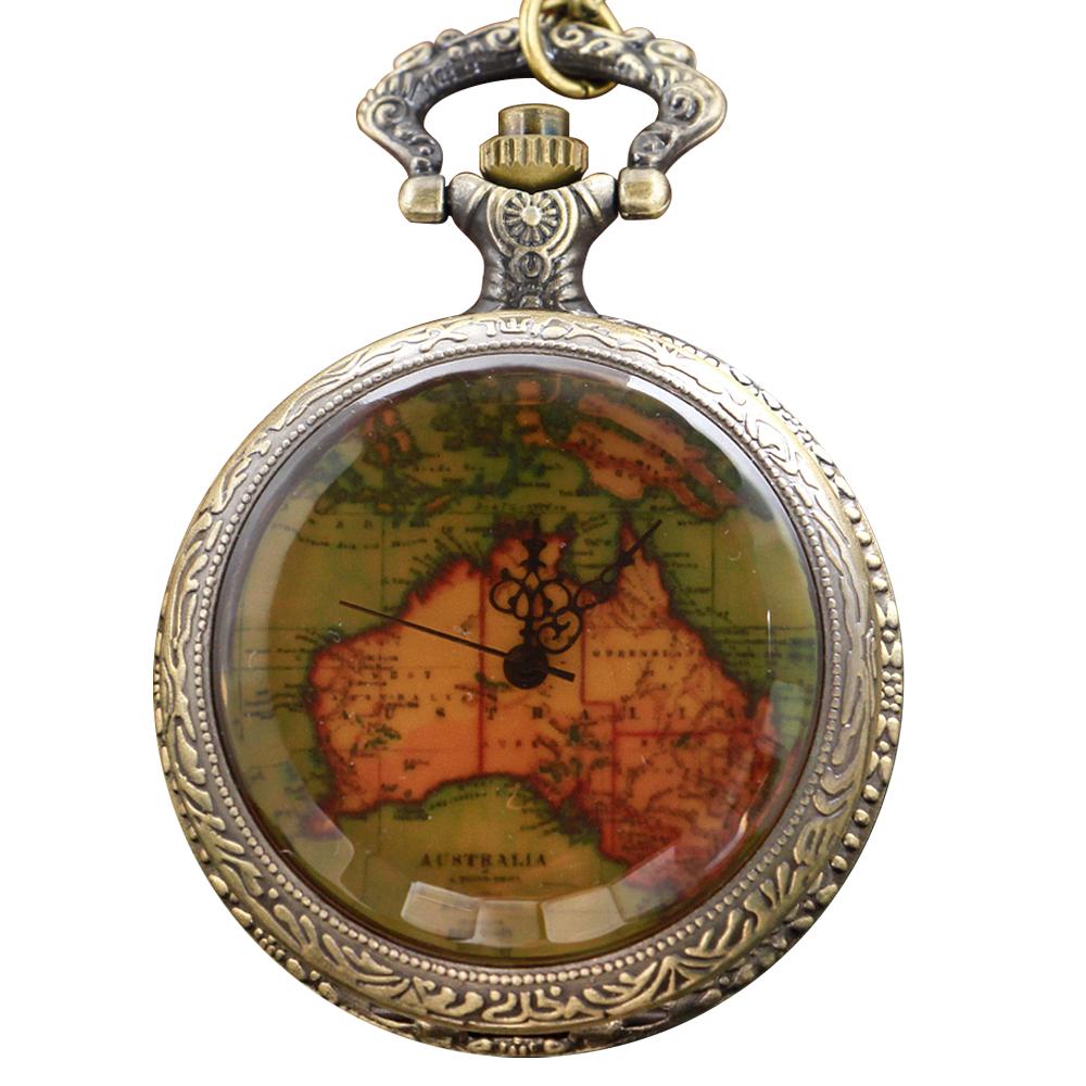 Bronze Transparent Map Pattern Quartz Pocket Watch Fashion Necklace Pendant Clock Men s and Women s Gifts бронзовий
Bronze Transparent Map Pattern Quartz Pocket Watch Fashion Necklace Pendant Clock Men s and Women s Gifts бронзовий