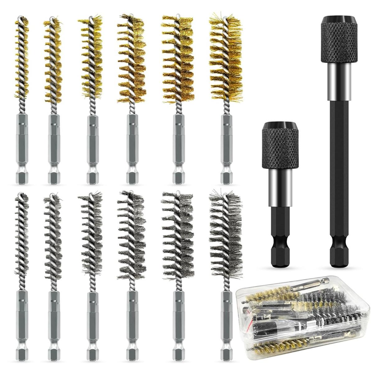 2025+ 14-Piece Bore Brush Set 1/4 Hex Shank with Extension Bar for Power Drills,Impact Drivers,Grinders (8/10/12/15/17/19 mm) China Mainland
2025+ 14-Piece Bore Brush Set 1/4 Hex Shank with Extension Bar for Power Drills,Impact Drivers,Grinders (8/10/12/15/17/19 mm) China Mainland