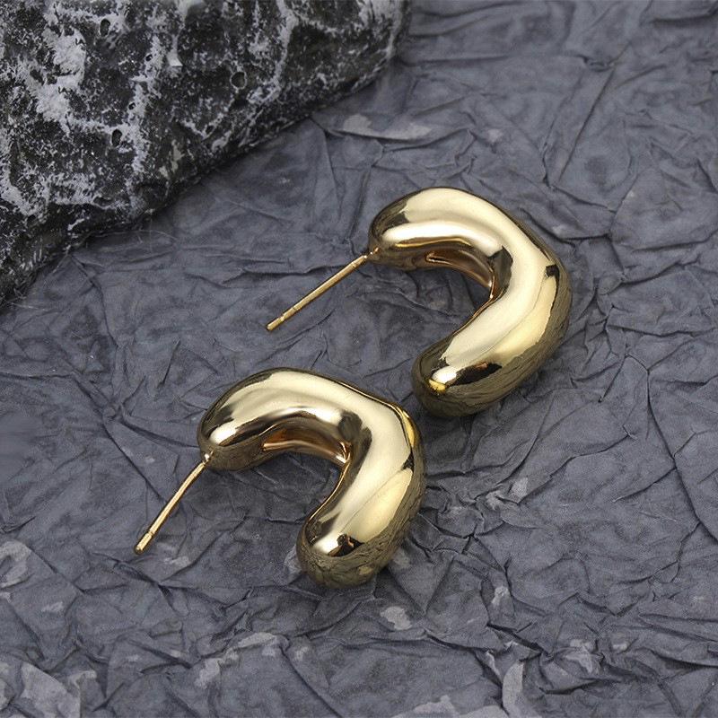 925 Sterling Silver Stud Earrings - Korean Spring Style Inspired by Song Hye-kyo, Simple and Luxurious. золотой
925 Sterling Silver Stud Earrings - Korean Spring Style Inspired by Song Hye-kyo, Simple and Luxurious. золотой