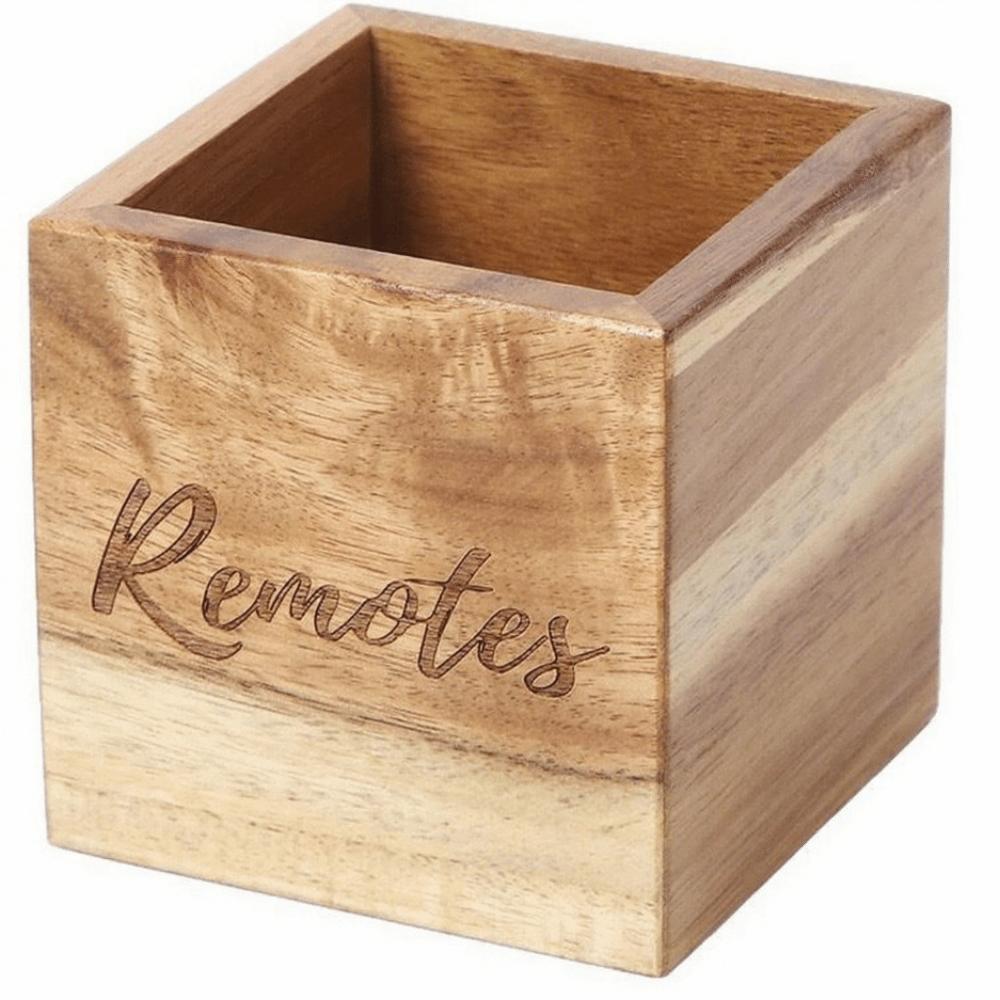 Natural Wood Color Remote Container Acacia Wood Desk Container Home Organization
Natural Wood Color Remote Container Acacia Wood Desk Container Home Organization