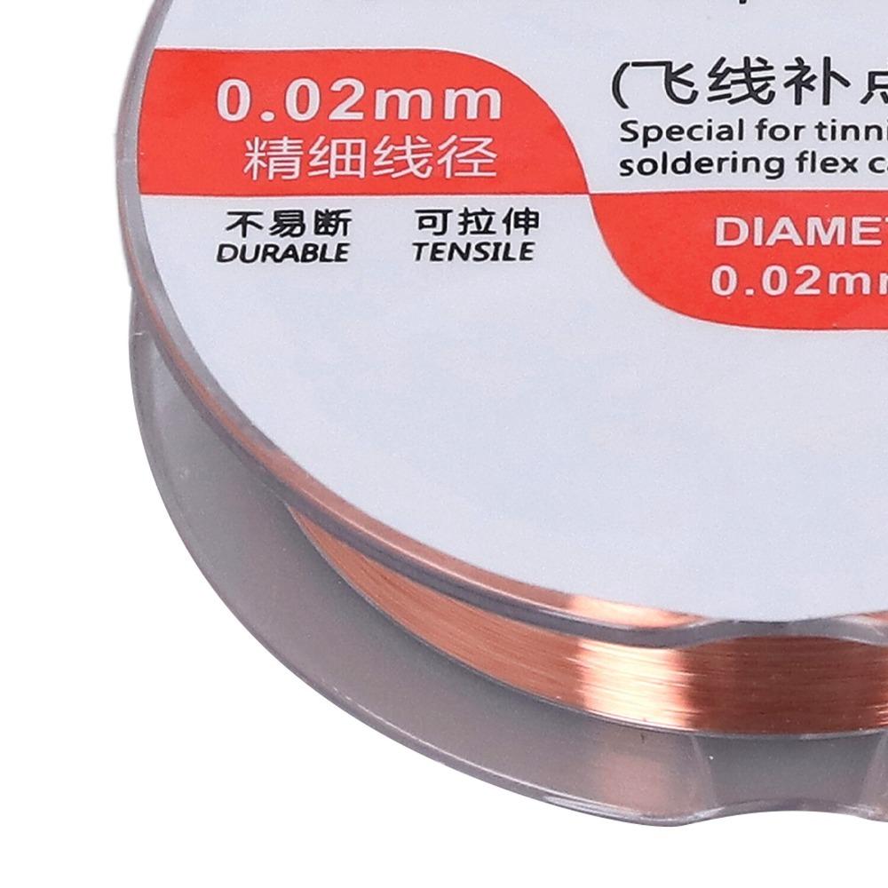 0.02mm Soldering Jump Wire Conduction Wire for Mobile Phone Logic Board, PCB BGA Welding Repair 0.02mm
0.02mm Soldering Jump Wire Conduction Wire for Mobile Phone Logic Board, PCB BGA Welding Repair 0.02mm