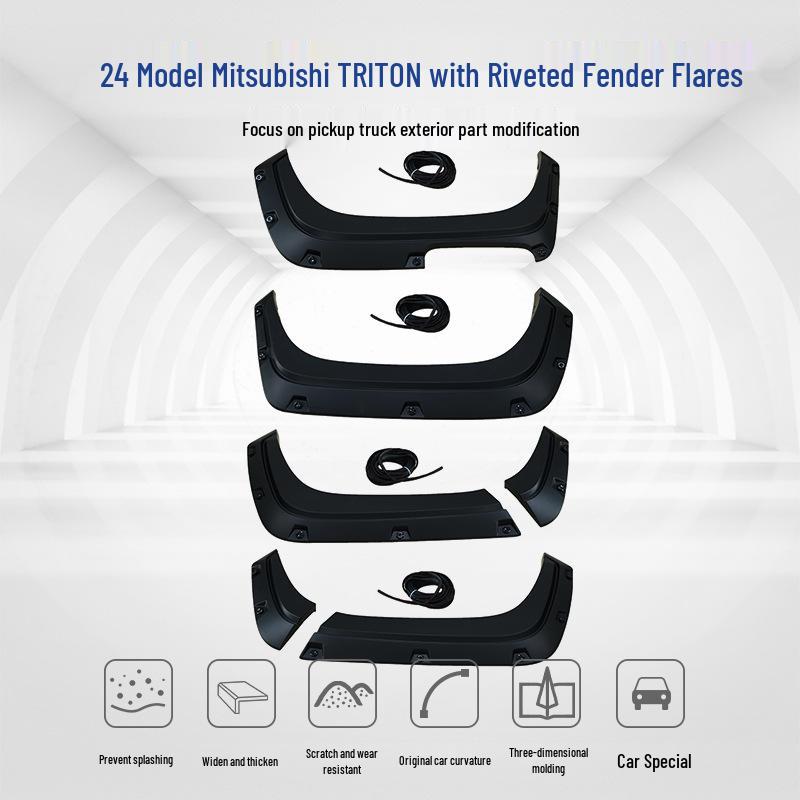 Mitsubishi L200 Triton Fender Skin Rear Mudguards: Off-road Modification for 24 Pickup Trucks Yes чёрный
Mitsubishi L200 Triton Fender Skin Rear Mudguards: Off-road Modification for 24 Pickup Trucks Yes чёрный