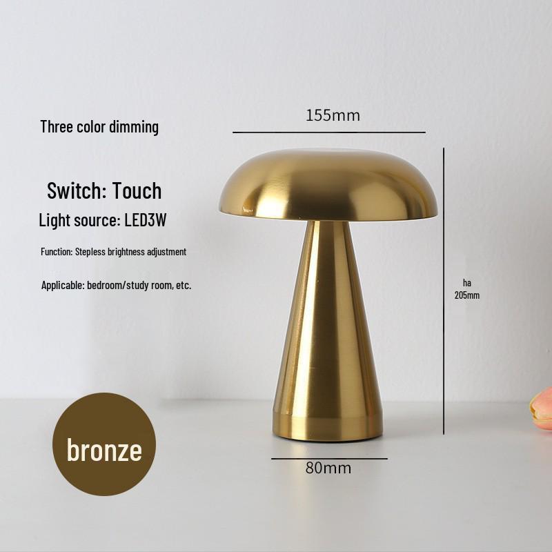 Скандинавская ретро настольная лампа-гриб - USB перезаряжаемая сенсорная лампа для прикроватной тумбочки или декора кафе
Скандинавская ретро настольная лампа-гриб - USB перезаряжаемая сенсорная лампа для прикроватной тумбочки или декора кафе