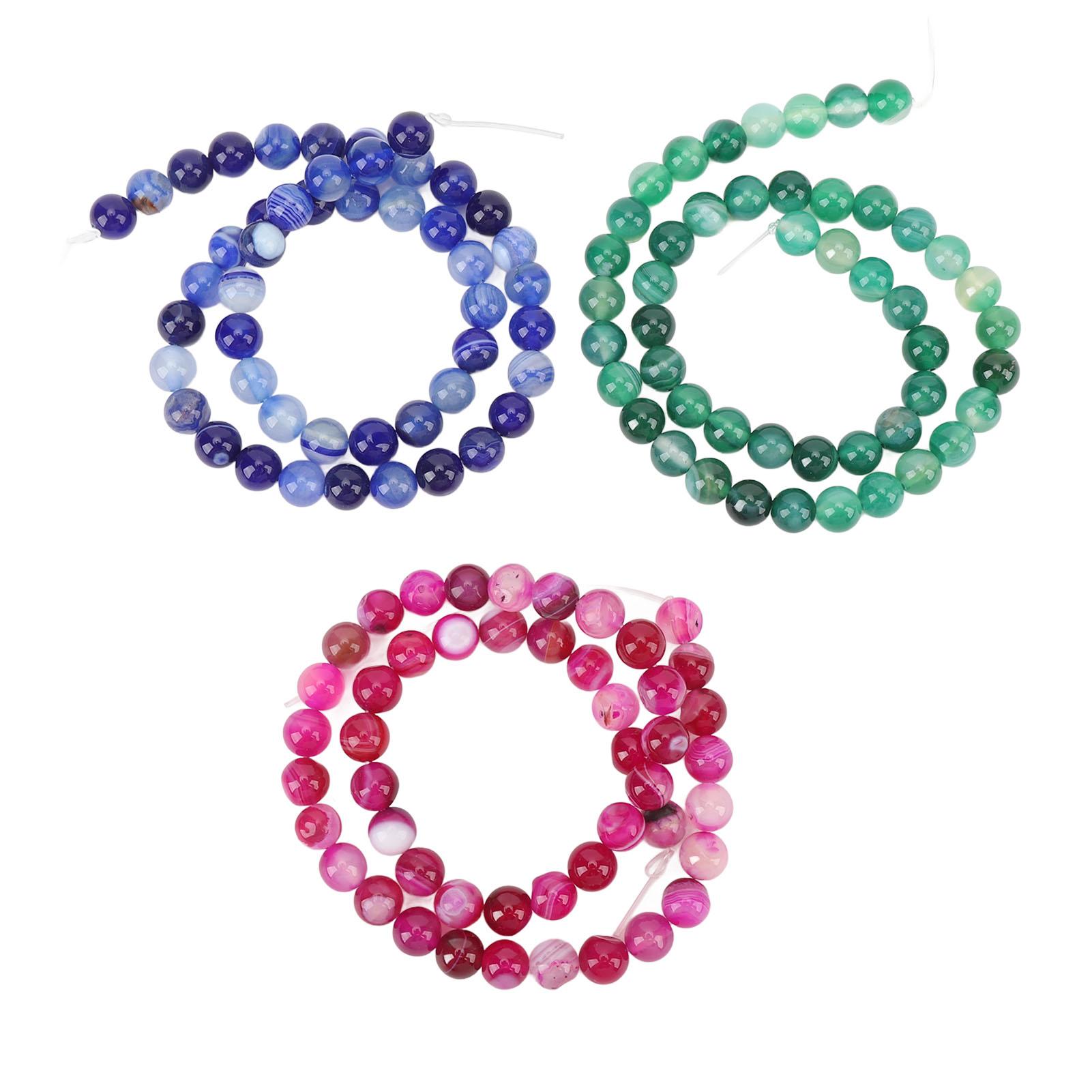 3 Strands 8mm Gemstone Round Loose Spacer Beads Colorful Agate Spacer Beads for Jewelry Making Link
3 Strands 8mm Gemstone Round Loose Spacer Beads Colorful Agate Spacer Beads for Jewelry Making Link