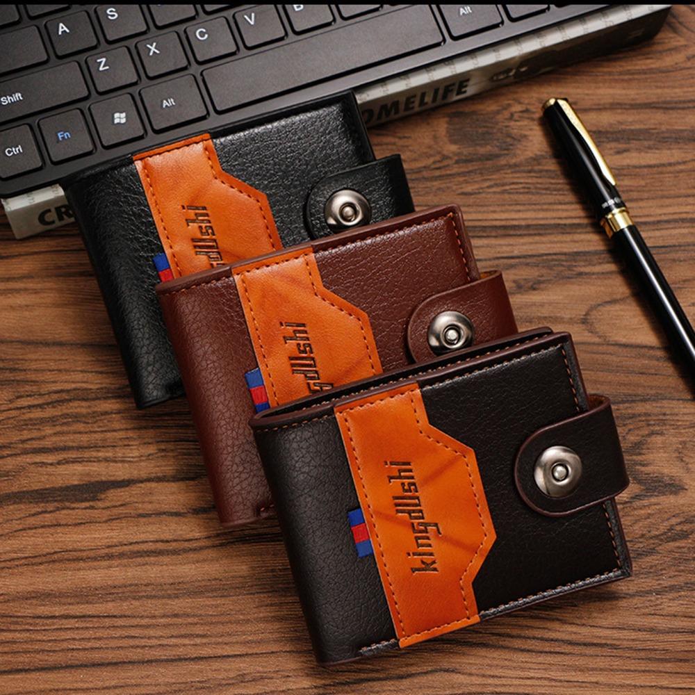 Magnetic Buckle Male Short Wallet Anti-Theft PU Leather Card Holder Bifold Change Bag Shopping глибокий кавового кольору
Magnetic Buckle Male Short Wallet Anti-Theft PU Leather Card Holder Bifold Change Bag Shopping глибокий кавового кольору