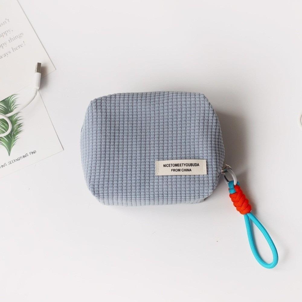 Solid Color Coin Purse Large Capacity Corduroy Sanitary Napkin Storage Bag Multifunctional Storage Bag Multi-Purpose Use синий
Solid Color Coin Purse Large Capacity Corduroy Sanitary Napkin Storage Bag Multifunctional Storage Bag Multi-Purpose Use синий