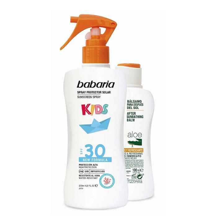 Babaria Sun Kids Солнцезащитный лосьон Водостойкий спрей Spf30 200 мл Набор из 2 предметов
Babaria Sun Kids Солнцезащитный лосьон Водостойкий спрей Spf30 200 мл Набор из 2 предметов