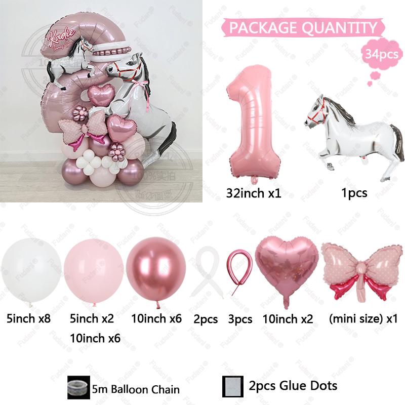 34Pcs Large Racing Horse Themed Balloon Set With 32inch 1-9 Pink Number Balloon For Kids Birthday Western Cowboy Party Supplies 32inch
34Pcs Large Racing Horse Themed Balloon Set With 32inch 1-9 Pink Number Balloon For Kids Birthday Western Cowboy Party Supplies 32inch