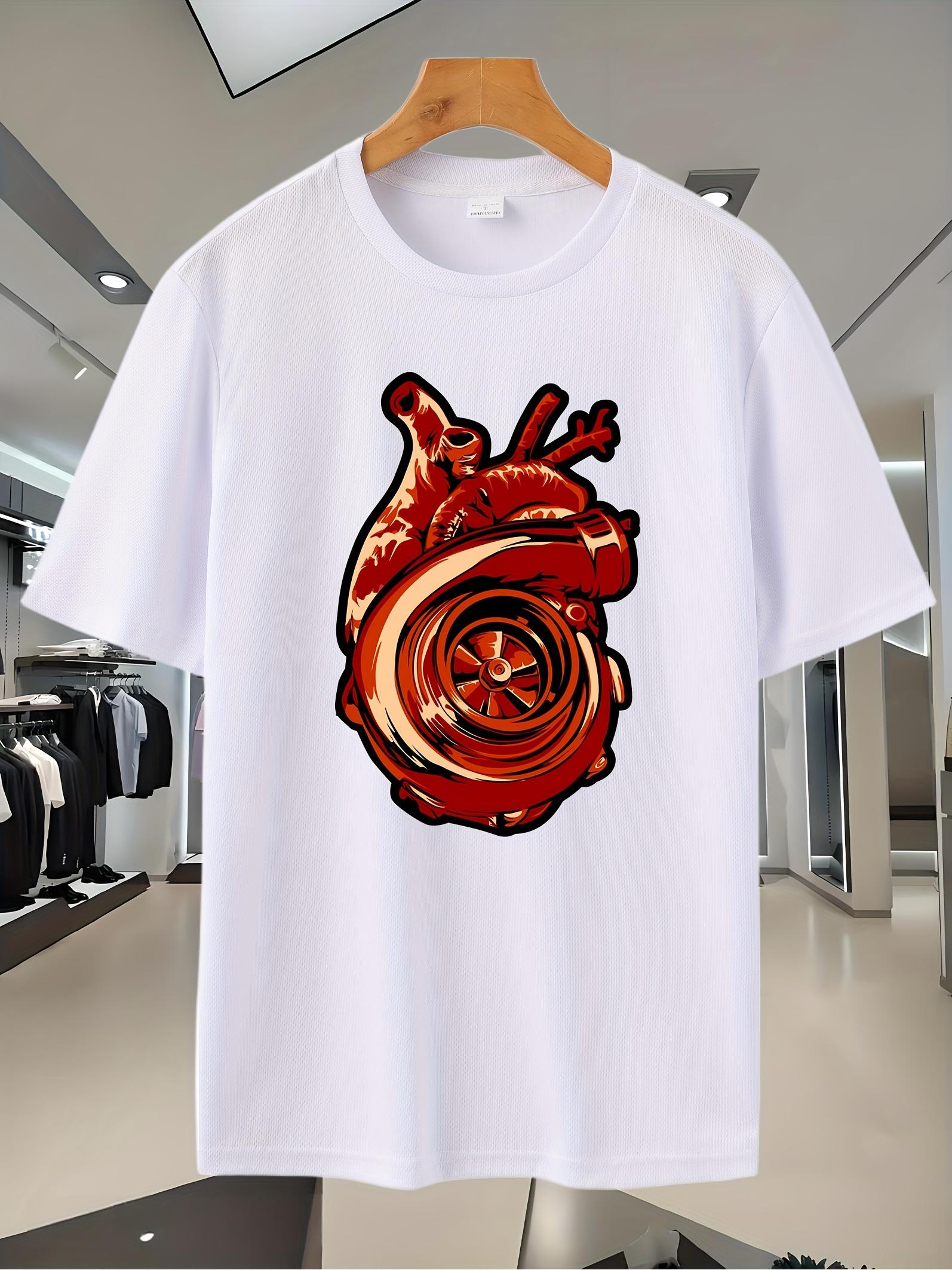 102A Casual Streetwear Graphic Print T-shirt - Breathable Mesh Short Sleeve Round Neck Tee for Everyday & Sports Wear L
102A Casual Streetwear Graphic Print T-shirt - Breathable Mesh Short Sleeve Round Neck Tee for Everyday & Sports Wear L