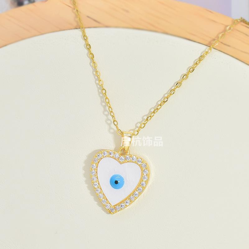 Ожерелье в форме сердца с глазом дьявола, женская индивидуальная тенденция, подвеска из циркона «Холодный ветер»
Ожерелье в форме сердца с глазом дьявола, женская индивидуальная тенденция, подвеска из циркона «Холодный ветер»