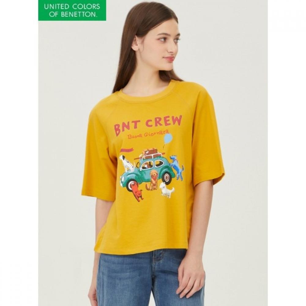 BeneTTon Dog PrinT T shirT baTsa3441 ED/42 
BeneTTon Dog PrinT T shirT baTsa3441 ED/42