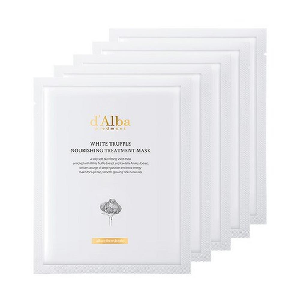 d Alba White Truffle Nourishing Treatment Mask 25ml (5 Sheets), Korean 5 Sheets
d Alba White Truffle Nourishing Treatment Mask 25ml (5 Sheets), Korean 5 Sheets