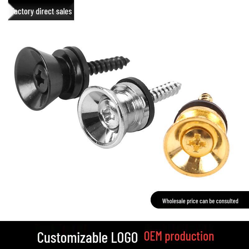 Acoustic/Electric Guitar & Ukulele Strap Button, Buckle Ring, Tail & String Pin золотий
Acoustic/Electric Guitar & Ukulele Strap Button, Buckle Ring, Tail & String Pin золотий