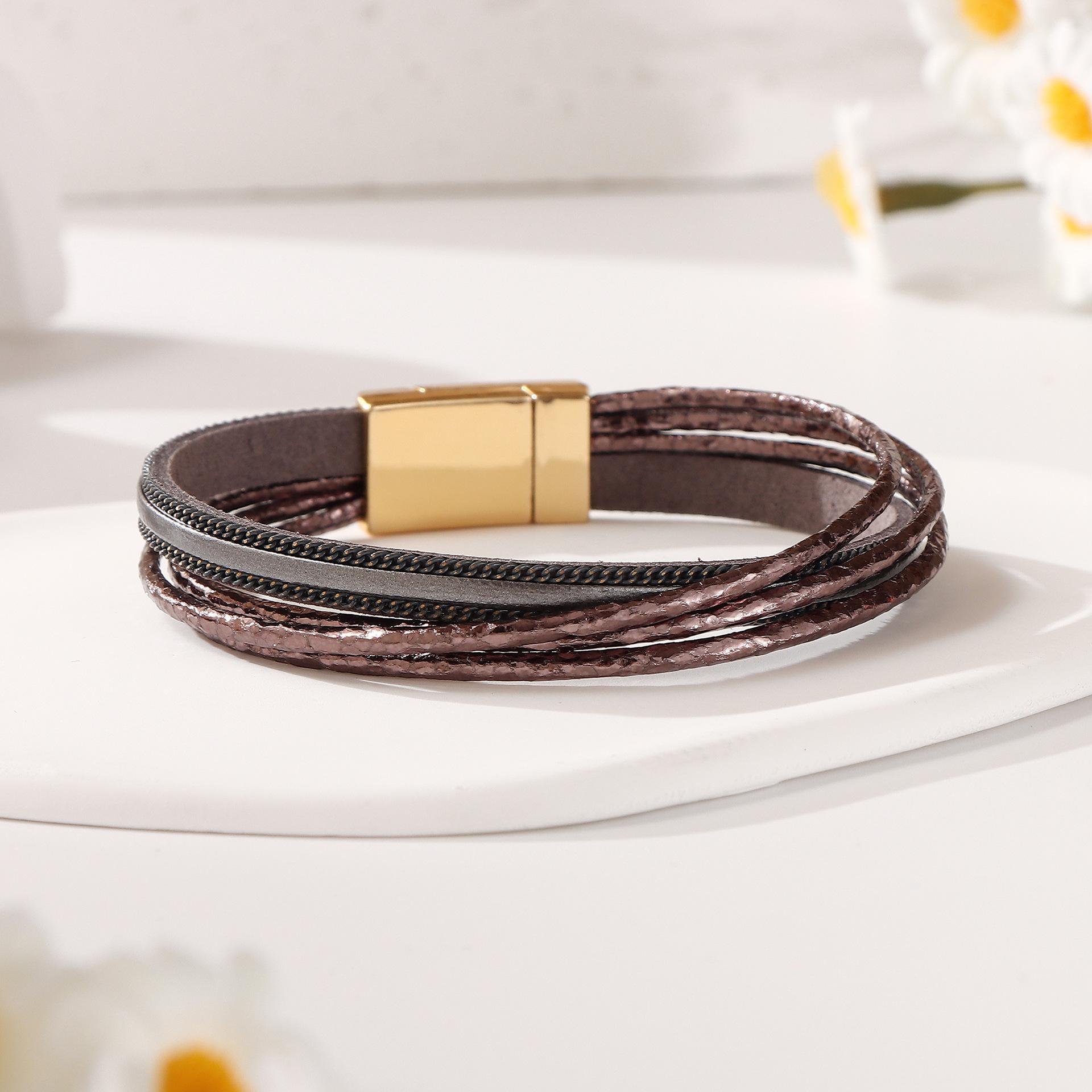 Богемний Багатошаровий Шкіряний Яскравий Браслет-Браслет-Обгортка Унісекс Прикраса Аксесуар коричневий
Богемний Багатошаровий Шкіряний Яскравий Браслет-Браслет-Обгортка Унісекс Прикраса Аксесуар коричневий
