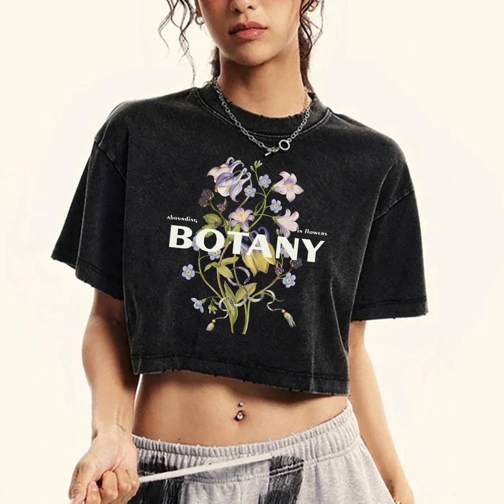 Abounding In Flowers Bostany Printed Women Washed T Shirt Fitness Cotton Short Sleeve Street Top Slim Retro T-Shirt M
Abounding In Flowers Bostany Printed Women Washed T Shirt Fitness Cotton Short Sleeve Street Top Slim Retro T-Shirt M