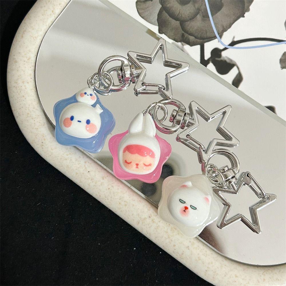 Candy Color Stars Keychain Luminous Light Bag Pendant Plastic Stars Pendant Keyring Couple
Candy Color Stars Keychain Luminous Light Bag Pendant Plastic Stars Pendant Keyring Couple