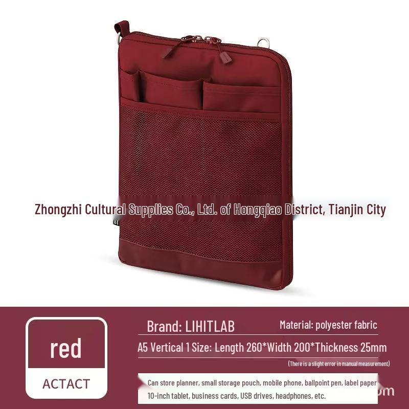 LIHIT LAB ACTACT Vertical Travel Office Document Shoulder Bag
LIHIT LAB ACTACT Vertical Travel Office Document Shoulder Bag