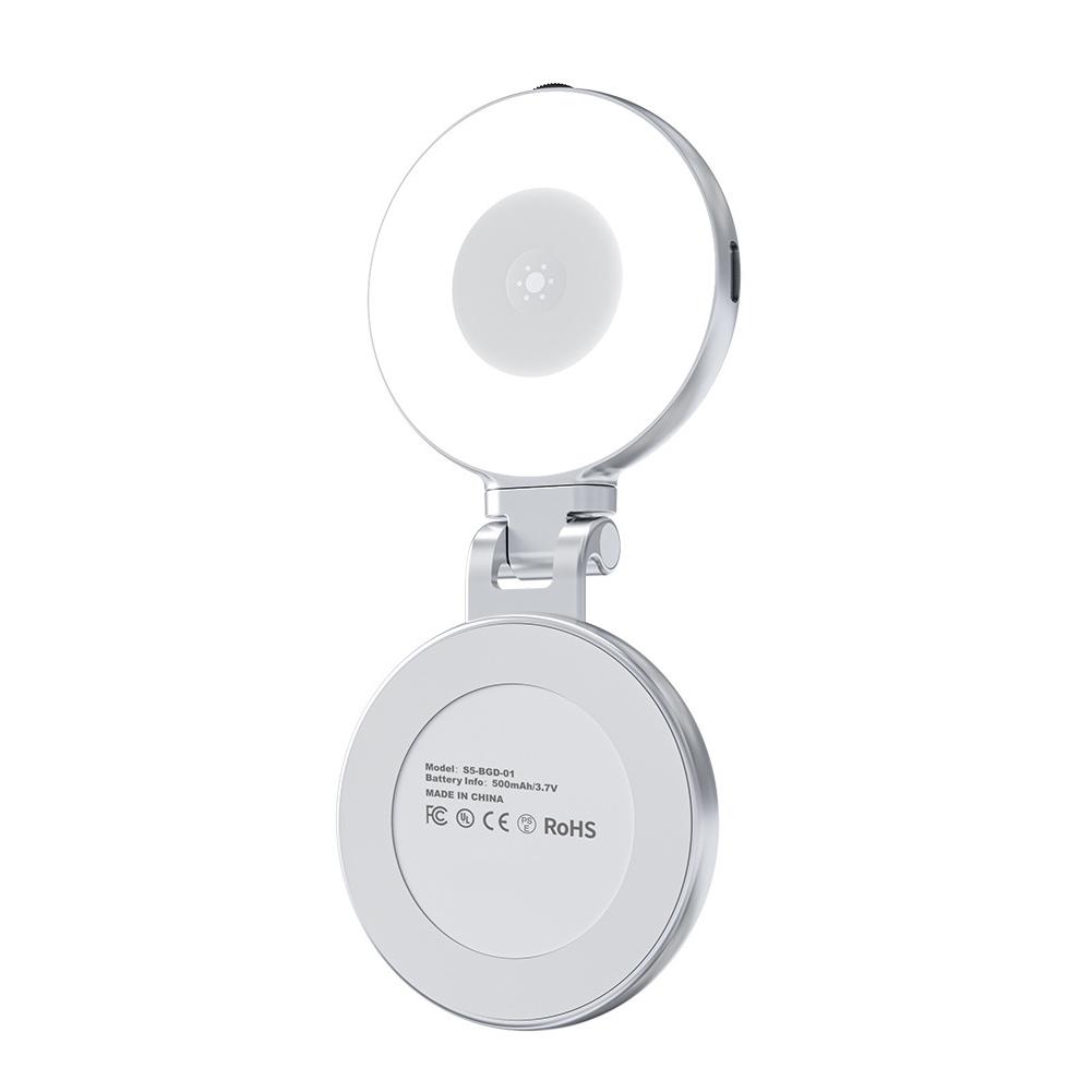 Foldable Smartphone Magnetic Fill Light Mini Selfie Light 3 Modes Adjustable Brightness Rotatable Photography Light Makup Mirror білий
Foldable Smartphone Magnetic Fill Light Mini Selfie Light 3 Modes Adjustable Brightness Rotatable Photography Light Makup Mirror білий