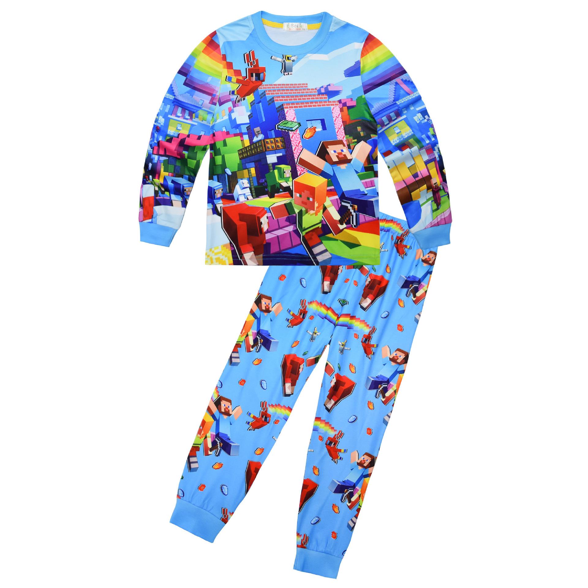 Long-Sleeved Set, Cartoon Digital Printing, Middle-Aged And Older Children S Loungewear Set, Long-Sleeved Two-Piece Set, Sleeping 7889. 110
Long-Sleeved Set, Cartoon Digital Printing, Middle-Aged And Older Children S Loungewear Set, Long-Sleeved Two-Piece Set, Sleeping 7889. 110