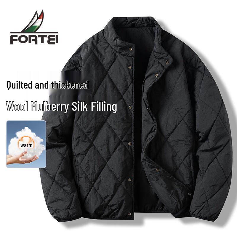 Futing Men s Diamond Quilted Padded Jacket with Wool & Silk Fill XL
Futing Men s Diamond Quilted Padded Jacket with Wool & Silk Fill XL