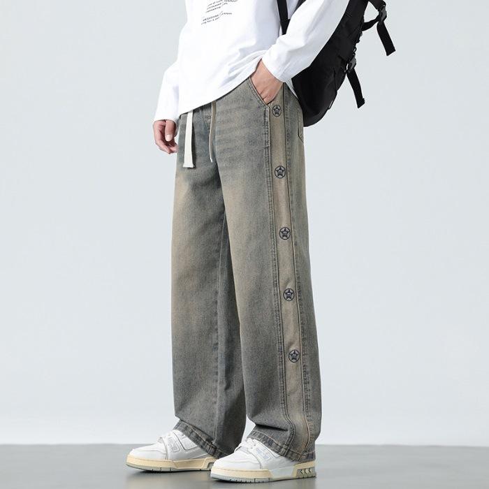 Старые джинсы Мужские Весенние Новые Брюки на резинке Американский Дизайн Брюки 4XL
Старые джинсы Мужские Весенние Новые Брюки на резинке Американский Дизайн Брюки 4XL