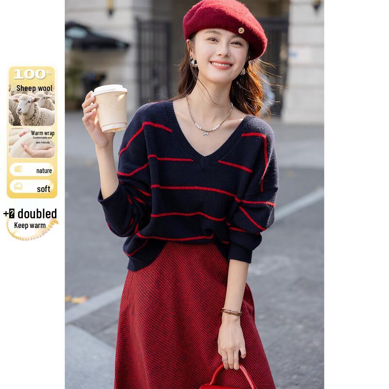 Mokana Women s Relaxed V-Neck Long Sleeve Wool Sweater One Size
Mokana Women s Relaxed V-Neck Long Sleeve Wool Sweater One Size