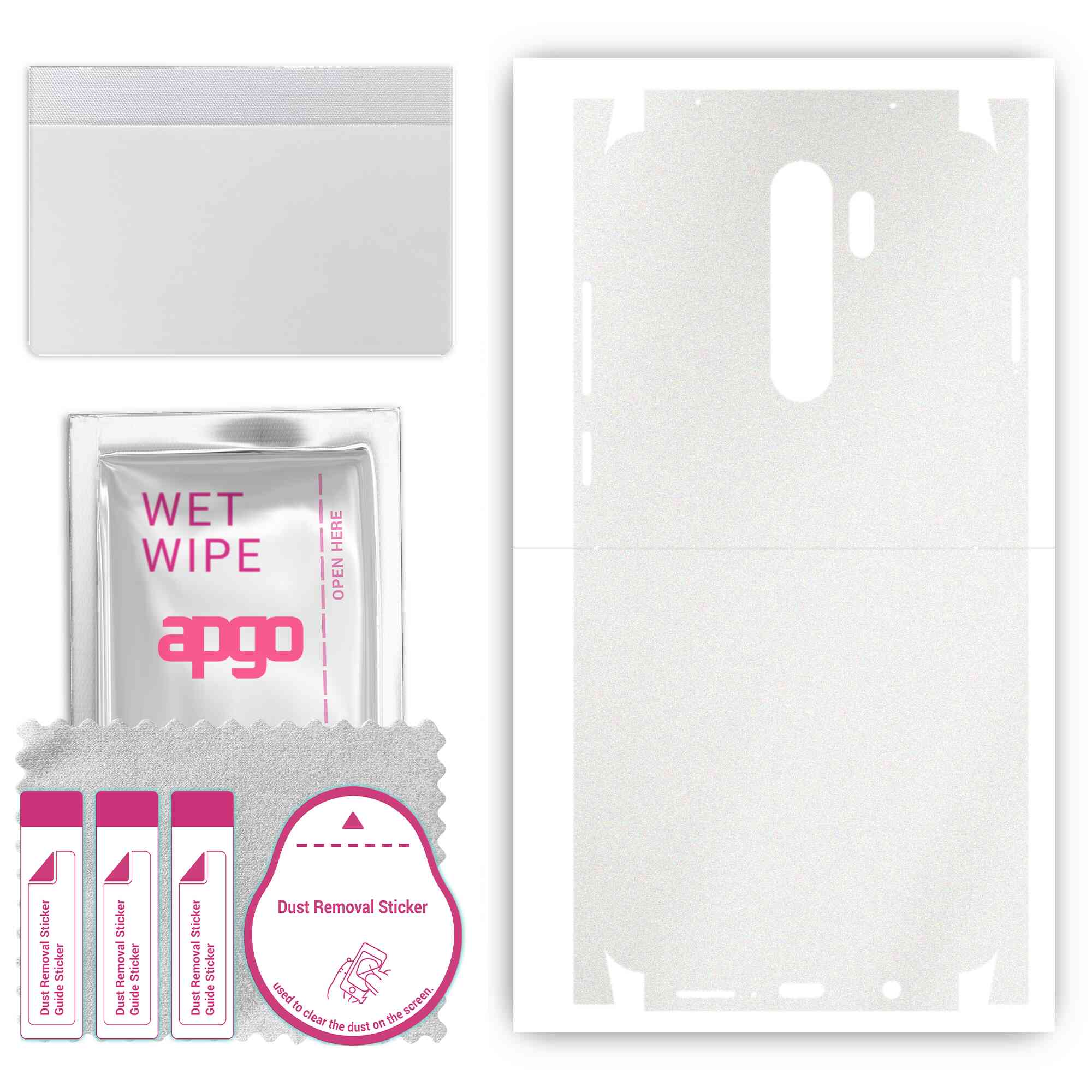 Apgo Protective Skin Sticker for the back+sides compatible with Xiaomi Redmi Note 8 Pro, Full Wrap Film, Foil, Vinyl - Pattern Matte Transparent
Apgo Protective Skin Sticker for the back+sides compatible with Xiaomi Redmi Note 8 Pro, Full Wrap Film, Foil, Vinyl - Pattern Matte Transparent