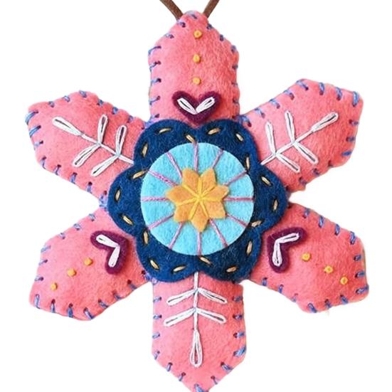 Вышитые фетровые украшения в виде снежинок ручной работы, подвесной декор для рождественской елки, красочные праздничные аксессуары для домашнего дисплея розовый
Вышитые фетровые украшения в виде снежинок ручной работы, подвесной декор для рождественской елки, красочные праздничные аксессуары для домашнего дисплея розовый