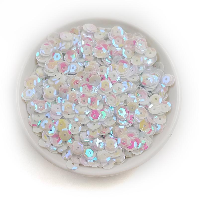 Круглі вигнуті блискітки ПВХ розміром 6 мм із середнім отвором і шестикутними намистинами для шиття 500g/pack
Круглі вигнуті блискітки ПВХ розміром 6 мм із середнім отвором і шестикутними намистинами для шиття 500g/pack