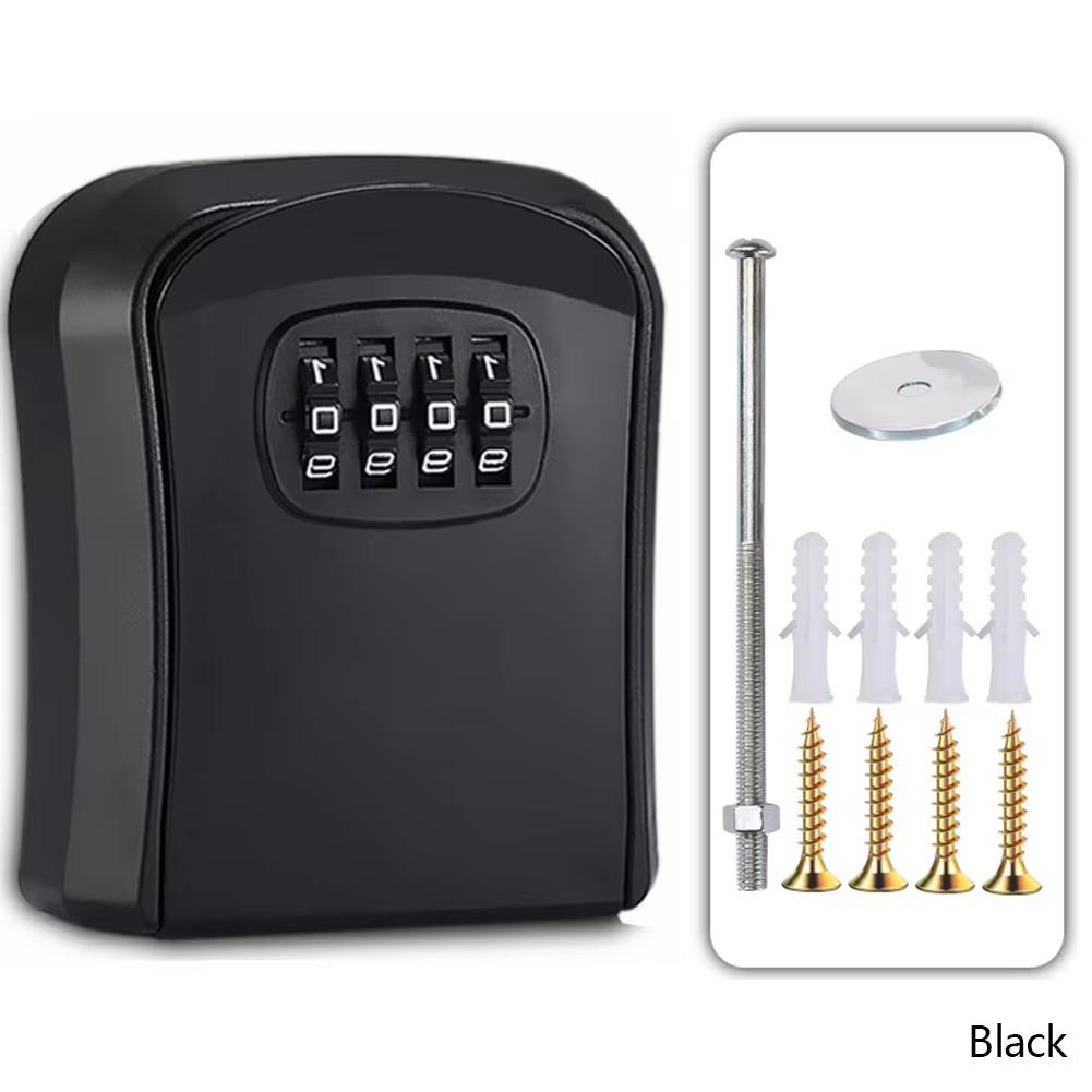Wall Mount Key Lock Box with 4 Digit Password Code Security Home Office Key Safe Storage Organizer - No Key Required чорний
Wall Mount Key Lock Box with 4 Digit Password Code Security Home Office Key Safe Storage Organizer - No Key Required чорний