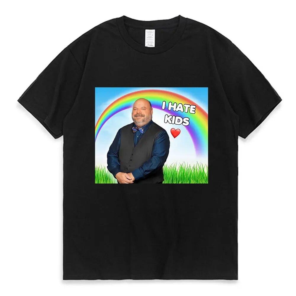 Забавные футболки I Hate Kids Bertram I Eat Kids с коротким рукавом унисекс, женские летние футболки из 100% хлопка, футболка с мультяшным принтом унисекс
Забавные футболки I Hate Kids Bertram I Eat Kids с коротким рукавом унисекс, женские летние футболки из 100% хлопка, футболка с мультяшным принтом унисекс