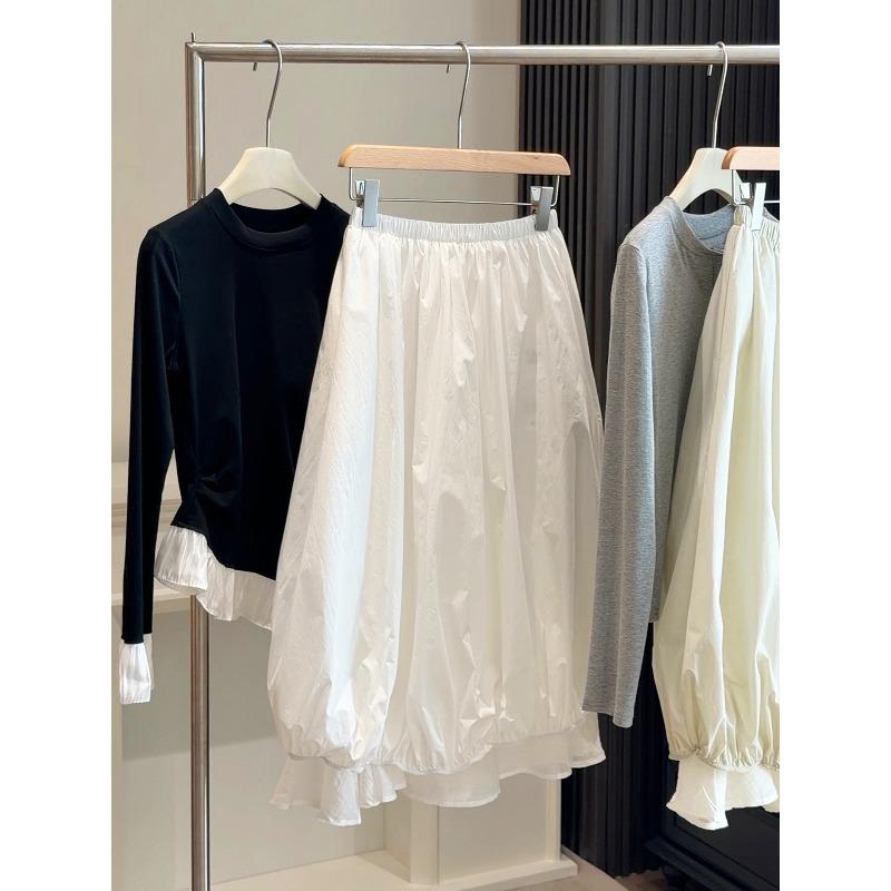 Design sense splicing thin jellyfish bud skirt women s spring new elastic waist versatile hip cover skirt M белый
Design sense splicing thin jellyfish bud skirt women s spring new elastic waist versatile hip cover skirt M белый