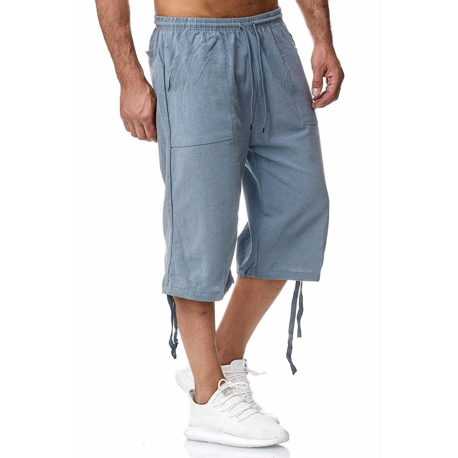 Чоловічі повсякденні спортивні штани з бавовни та льону. Літні укорочені повсякденні штани з льону. Штани з бавовни та льону. Чоловічі XXL молодіжний синього кольору
Чоловічі повсякденні спортивні штани з бавовни та льону. Літні укорочені повсякденні штани з льону. Штани з бавовни та льону. Чоловічі XXL молодіжний синього кольору