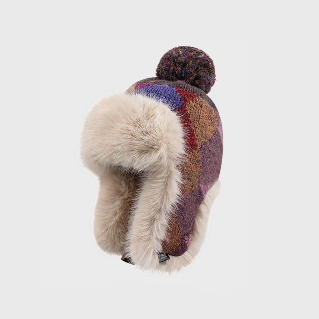 New hat retro autumn and winter color matching rhombus plush Lei Feng hat thickened knitted warm ear protection hat tide M(56-58cm) хакі
New hat retro autumn and winter color matching rhombus plush Lei Feng hat thickened knitted warm ear protection hat tide M(56-58cm) хакі