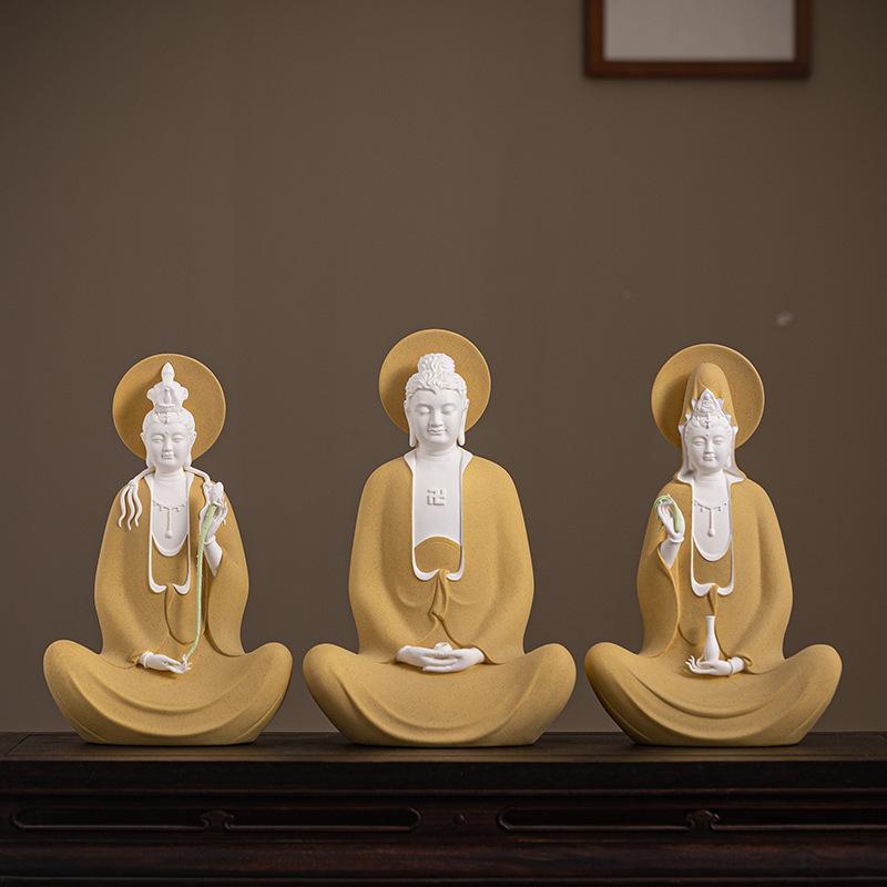 Ceramic Guanyin, Amitabha, Avalokiteshvara, Mahasthamaprapta Buddha Statues for Home Worship
Ceramic Guanyin, Amitabha, Avalokiteshvara, Mahasthamaprapta Buddha Statues for Home Worship