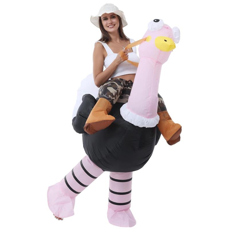Adult Cute ostrich Inflatable Costume Christmas Suits Mascot Party Cosplay Costumes for Man Woman Boys Girls Fit Height 160-190CM рожевий
Adult Cute ostrich Inflatable Costume Christmas Suits Mascot Party Cosplay Costumes for Man Woman Boys Girls Fit Height 160-190CM рожевий