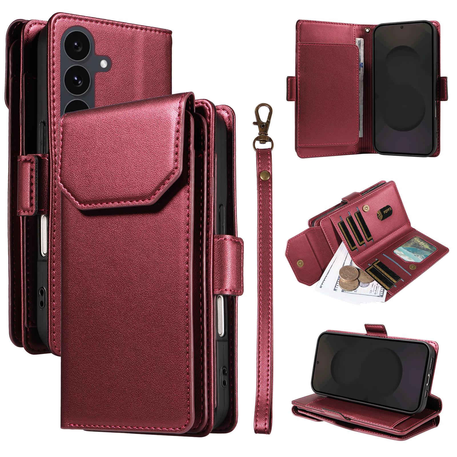 For Samsung Galaxy S25 FE Case with Multi-Card Holder and Strap PU Leather Phone Cover Stand D
For Samsung Galaxy S25 FE Case with Multi-Card Holder and Strap PU Leather Phone Cover Stand D