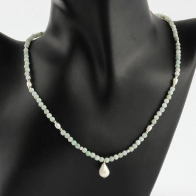 Women s Silver Gemstone Bead Stone Necklace A33380_Jade
Women s Silver Gemstone Bead Stone Necklace A33380_Jade