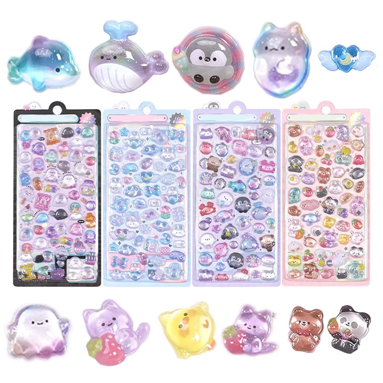 Chaojibao 3D Stickers 4 Sheets Embossed Sparkling Girl Reward Water Bottle Phone Planner Craft Decorations
Chaojibao 3D Stickers 4 Sheets Embossed Sparkling Girl Reward Water Bottle Phone Planner Craft Decorations