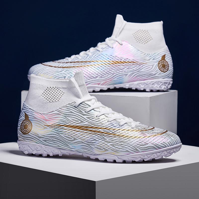 High-top football shoes men s and women s artificial grass long nails TF broken nails student non-slip and wear-resistant training shoes 35
High-top football shoes men s and women s artificial grass long nails TF broken nails student non-slip and wear-resistant training shoes 35