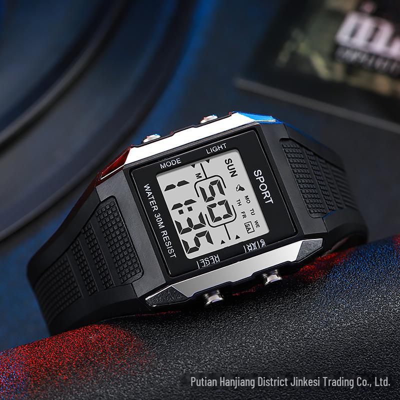 Многофункциональные спортивные часы унисекс с подсветкой, будильником и таймером T-76 чёрный/серебряный
Многофункциональные спортивные часы унисекс с подсветкой, будильником и таймером T-76 чёрный/серебряный