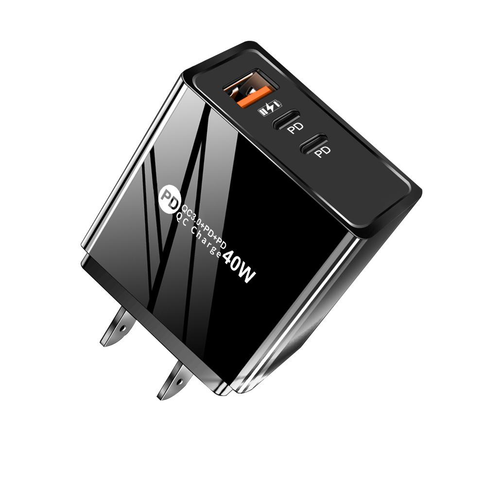 2.4A Dual USB & Dual PD Type-C Mobile Charger with LED, EU/US Plug
2.4A Dual USB & Dual PD Type-C Mobile Charger with LED, EU/US Plug