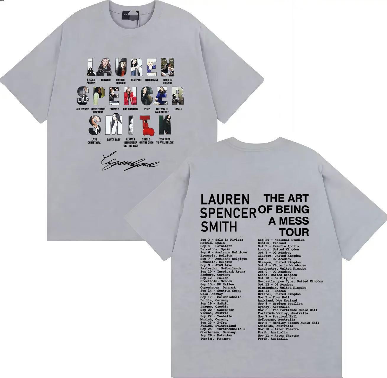 Fashion The Art of Being A Mess Tour 2025 Lauren Spencer Smith Breathable Pattern Top Cotton Short Sleeved Men s T-shirt Summer 4XL
Fashion The Art of Being A Mess Tour 2025 Lauren Spencer Smith Breathable Pattern Top Cotton Short Sleeved Men s T-shirt Summer 4XL