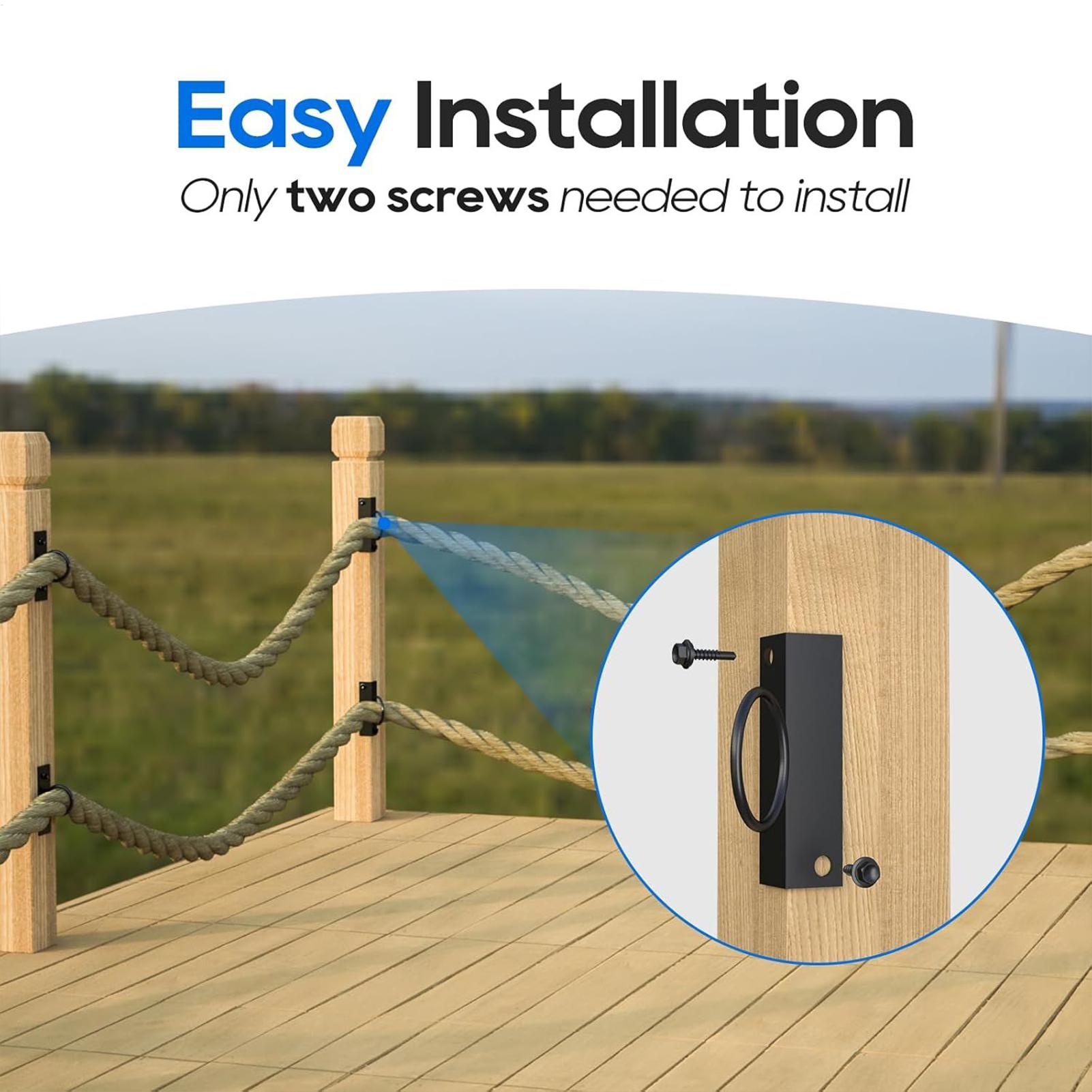 Ring Rope Supports Holders Drop Ring Bracket Support Holder Sturdy Wall Mount Hanger Easy Installation Hardware For Decks CN
Ring Rope Supports Holders Drop Ring Bracket Support Holder Sturdy Wall Mount Hanger Easy Installation Hardware For Decks CN